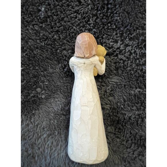 Willow Tree Angel of Friendship Hugging Dog Puppy(missing wings) - Picture 2 of 3